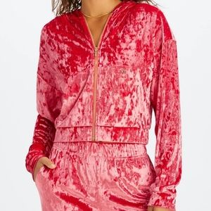 NWT! Fabletics Crushed Velour Zip Up Hoodie